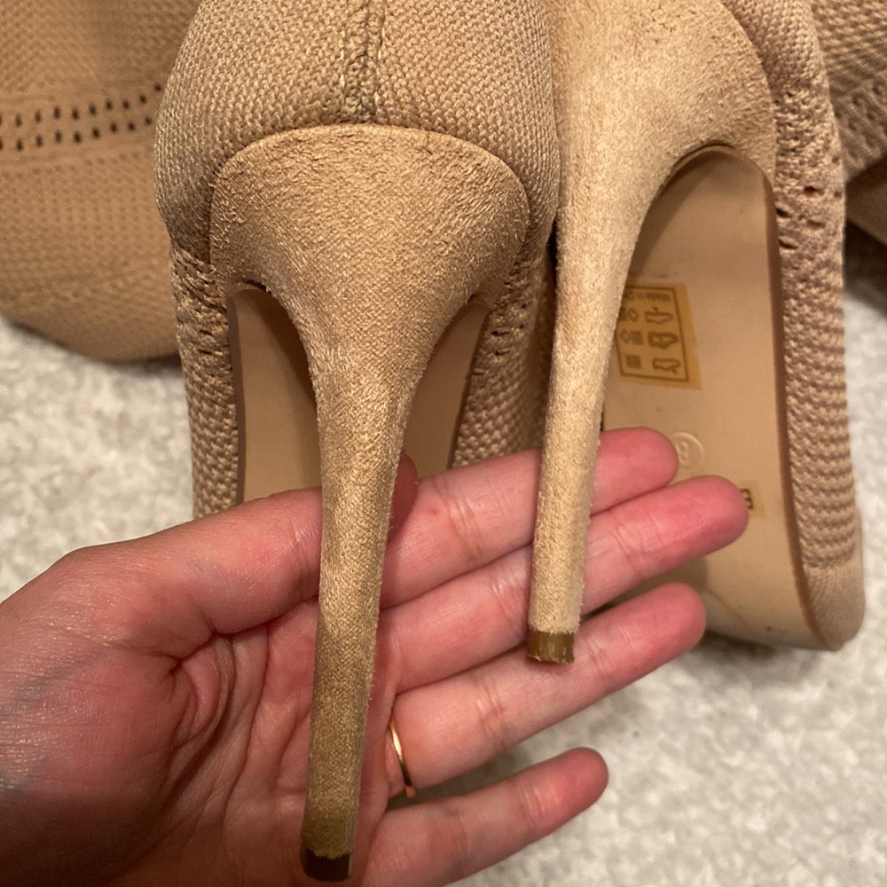 Over The Knee Stretch Fabric Boots 👢 - Picture 3 of 7